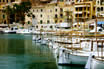 Boote Und Einem Kleinen Hafen In Mallorca