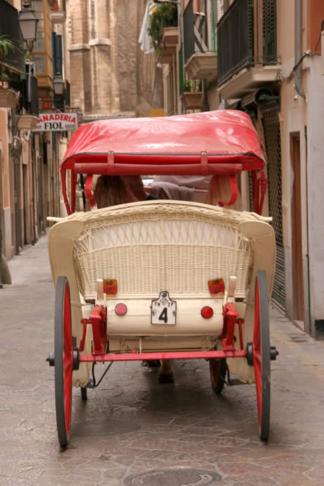 Coach on a sightseeing tour in mallorca photo