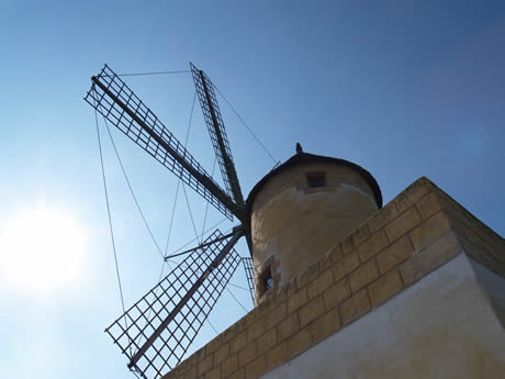 Mallorcan windmill photo